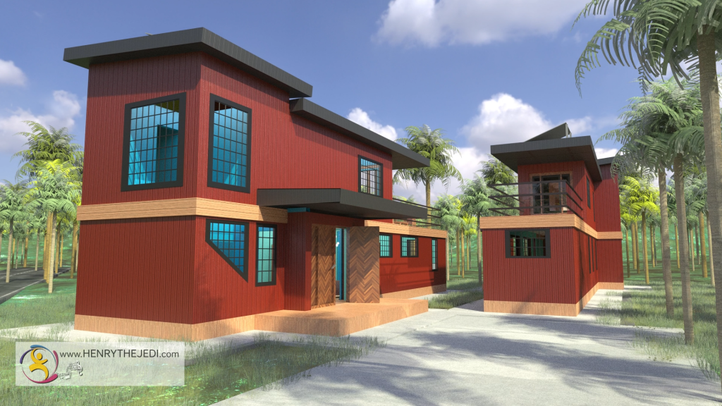 Trinidad AND Tobaggo Container House Building Construction Animation (78)