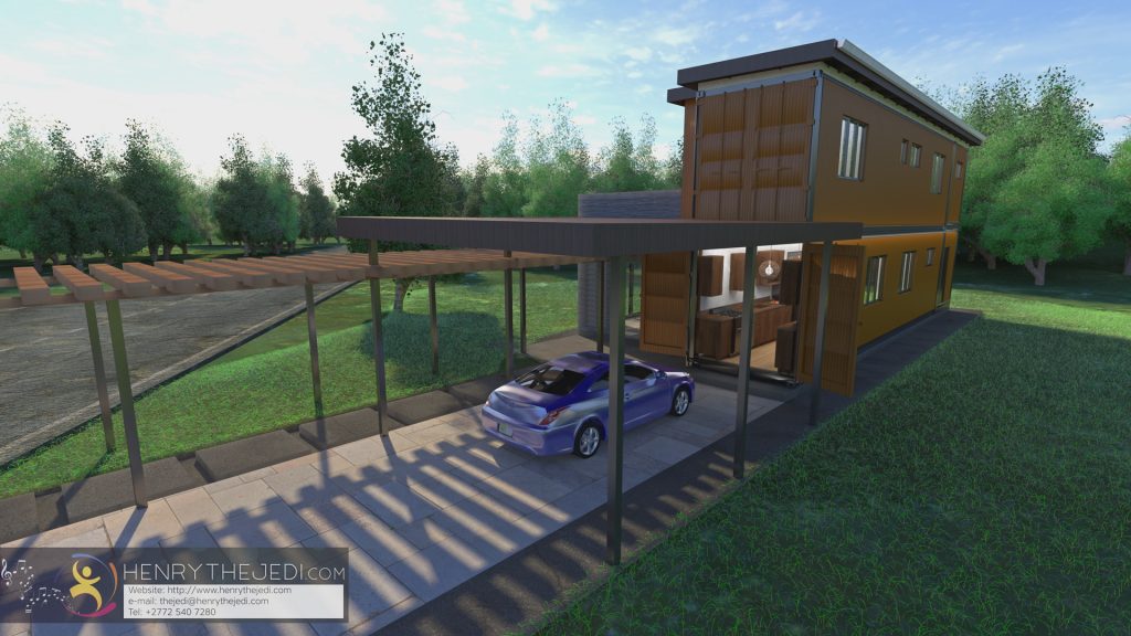 Trinidad AND Tobago 2020 Container House 3D Construction Animation- (99)