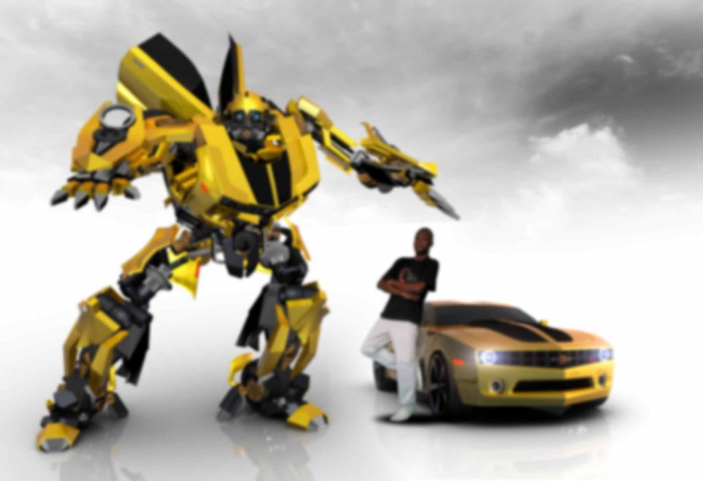 product_background_digitally_transformed_bumble_bee_transformers_character_rigging_animation
